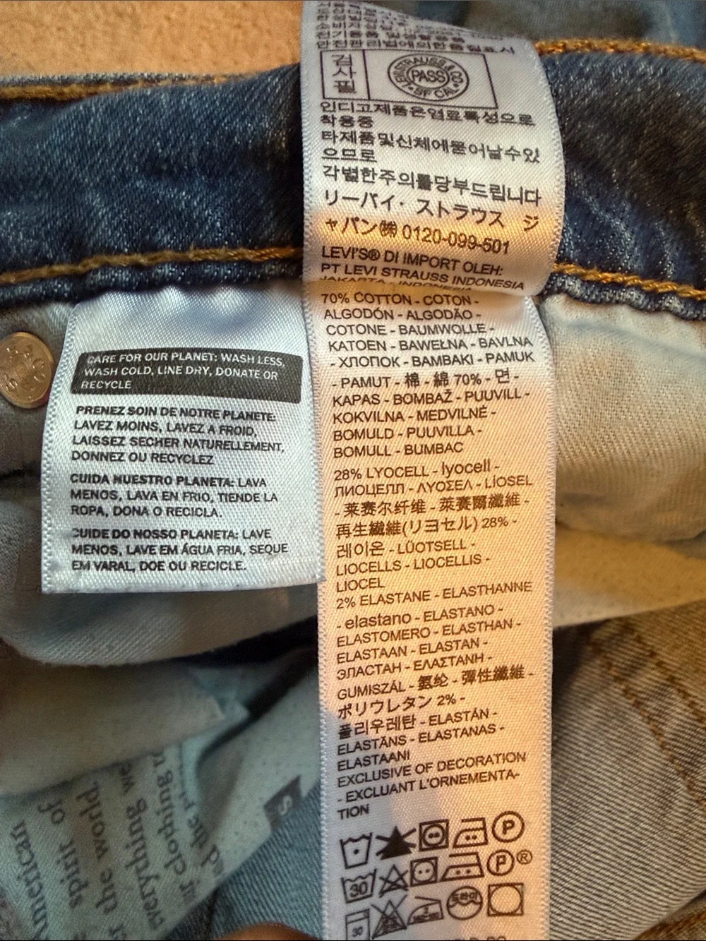 Levi's Slim Fit Blue Denim Jeans